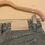 Tularosa Emma Santorini Braided Belt Distressed Denim High Rise Shorts Size 28 Photo 9