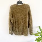 Urban Outfitters  Brown Fuzzy V-Neck Sweater Long Sleeve Soft Knit Sz S Photo 2