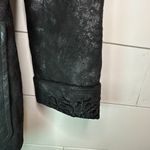 Johnny Was  3J Workshop Coated Velvet Embroidered Floral Studded Jacket Black XS Photo 4