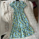 French Connection NWT  Bluebird Lemon Maxi Dress Photo 2