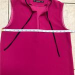ZARA Fuchsia Sleeveless Top with Black Trim Photo 3