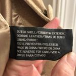 Jacqueline Ferrar Suede Leather Jacket Tan Petite Small Button Front Pockets Photo 4