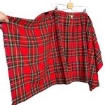 Vintage Moffat Weavers Wool Blend Royal Stewart Tartan Plaid Kilt Skirt Red Size 8 Photo 8