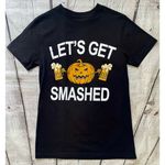Sugar Flower Let’s Get Smashed Halloween Jack O’ Lantern Tee NWT Photo 6