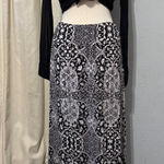 Artisan NY  Black Paisley Print Maxi Skirt Boho Flowy Bohemian Vacation Resort M Photo 0