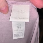 H&M  Basics lilac stretchy casual short sleeve shirt Photo 4