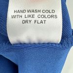 Slinky Brand  dress 1X off shoulder tiered ruffle hem shift stretch travel blue Photo 9