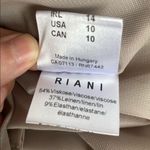 RIANI Linen Sheath Dress Sleeveless Tan Size 10 Photo 4