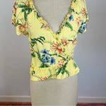 Aritzia  Wilfred Aurelia Yellow Floral Blouse Photo 4