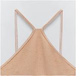 ZARA Striped High Neck Jumpsuit/Bike Short Photo 2