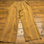 Sienna Sky Mustard Yellow Black Stripe Wide Leg Cropped Pants Size S Photo 3