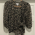 Veronica M  puff sleeve wrap blouse Photo 0