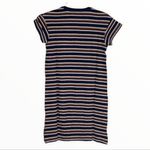 Madewell Dress Women XXS Striped Henley Tee Dress Hemp Blend Preppy Casual Photo 1