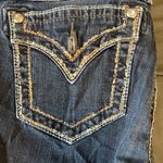 Miss Me Copper Embroidered Faux Flap Pocket Mid Rise Easy Skinny Size 28 Photo 2