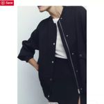 ZARA NWT *Flawed Woman’s Flap Baggy Bomber Jacket Size Medium Streetwear Photo 1