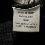 Haute Hippie 🦋 black tan fringe stripe wool sweater large Photo 8