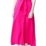 Anthropologie  Maeve Womens Size 0 Pink Brin Strapless Cropped Tie Front Jumpsuit Photo 5