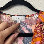 ALC Frank A.L.C. Carey Floral Print Mini Dress in Russet Multi Size 8 Photo 6