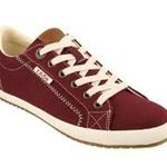 Taos Star Sneakers Canvas Curve Pod Arch Support SILVADUR Shock Absorbent Red 10 Photo 0