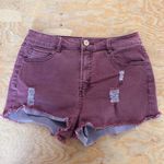 Refuge  high waisted burgundy shorts Photo 7