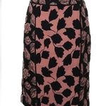 Ann Taylor  | Taupe Brown & Black Floral Rose Pencil Skirt Women’s Size 4 Photo 0