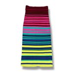 LE SUPERBE Striped Knit Pencil Skirt Size Small Yellow Photo 3