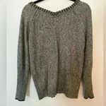 Democracy  Grey V Neck Sweater Photo 2