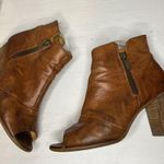 Paul Green Soft Leather Peep Toe Heeled Booties Photo 14