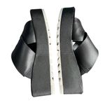 Sorel Women's Cameron Flatform Mule Sandals black & white neutral summer Photo 3