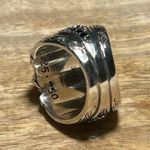 Konstantino 925 Sterling Silver & 18K Gold Mother of Pearl & Black Spinel Ring Photo 10
