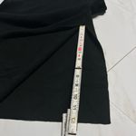 Anthropologie Ribbed stretch tank black dress with side slits size small Photo 5