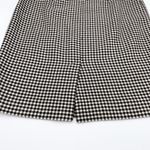 Ralph Lauren Vintage Lauren  Wool Houndstooth Pencil Skirt Size 6 Black White Y2K Photo 7