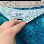 Luisa Ricci Made in Italy tie dye blue green knitted top Size L Photo 3