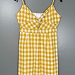 Forever 21 NWT Women's Yellow Gingham Sundress - Size Large - Summer Cottage Photo 0