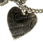 Queen Of Couture Silver Tone Heart rhinestone Necklace Photo 2