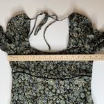 Free People Free People Womens Boheme Mini Dress in Black Sz 8 Floral Ruffle Boho Festival Photo 13