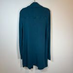 Athleta Canopy Wrap Cardigan Nirvana Ocean Teal Thumbholes Pockets Oversized XS Photo 13