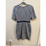 Kay Unger  Dress Designer Black White Tweed Lined Buckle Size 10 Cocktail Career Photo 7