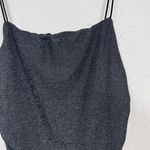 Princess Polly Black Glitter Bodycon Mini Dress Womens 10 Ruched Baddie Party Photo 4