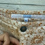Escada Sport Kate Geometric Floral Pants in Cream and Brown Tan Size 26 Photo 6