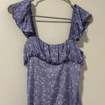 ZARA NWT  Purple Flower Cottagecore Feminine Babydoll Dress Size XS Photo 0