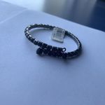 EXPRESS Signed Black Rhinestone Stretchy Costume Jewelry Bracelet $12.50 MSRP Photo 1