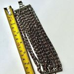 Gold and silver tone multi strand chain bracelet Photo 4