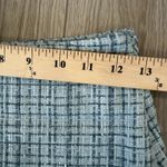 Elodie Revolve Chic Tweed Clueless Blue Pleated Girly Wool Blend Mini Skirt XS Photo 3