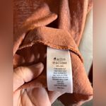 Tahari  Linen Orange Cinnamon Hooded 100% Linen Lightweight open front jacket Photo 7