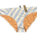 J.Crew  blue and white striped hipster full coverage swim bottom SZ XXL Photo 0