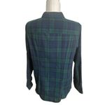 L.L.Bean  top Scotch Plaid Shirt Black watch slightly fitted misses Petite Med Photo 9