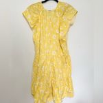 Banana Republic  RUFFLE TIERD HEM DRESS yellow mini dress spring ruffles girly Photo 2