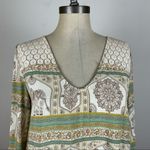O'Neill O’Neill Filagree Elephant Blouse Small V Neck Long Sleeve Photo 2