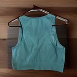 Garage  Stella Seamless Plunge Tank Top Cropped Women's Large‎ Aquatic Green Photo 2